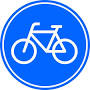 symbool fietspad